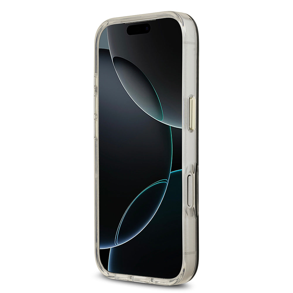 Apple iPhone 17 Pro Kılıf Guess Orjinal Lisanslı Metal Kamera Çerçeveli Simli Aynalı Kapak Gold