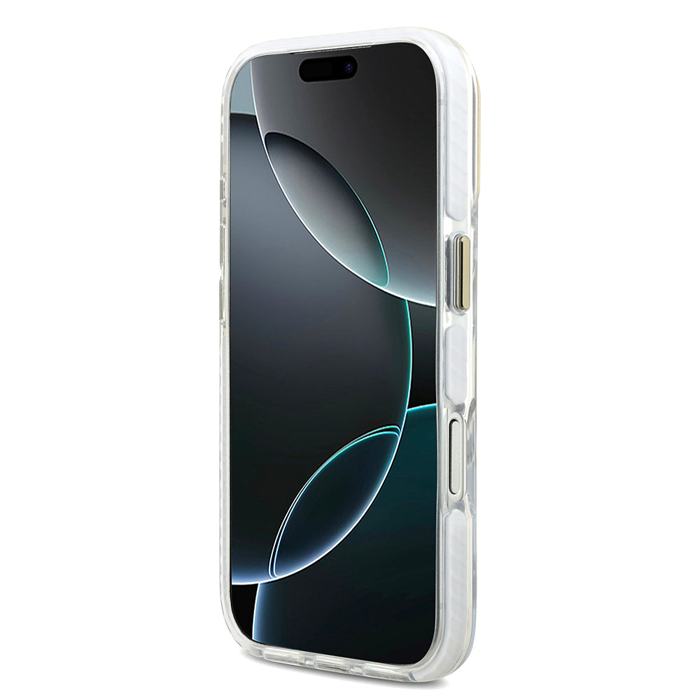 Apple iPhone 17 Pro Kılıf Lacoste Orjinal Lisanslı M-safe Şarj Özellikli Gold Timsah Logolu Buzlu Kapak Siyah