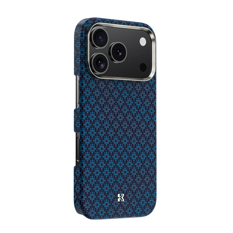 Apple iPhone 17 Pro Kılıf M-Safe Şarj Özellikli Benks ArmorAir ArmorGrid Serisi Kevlar Kapak Siyah