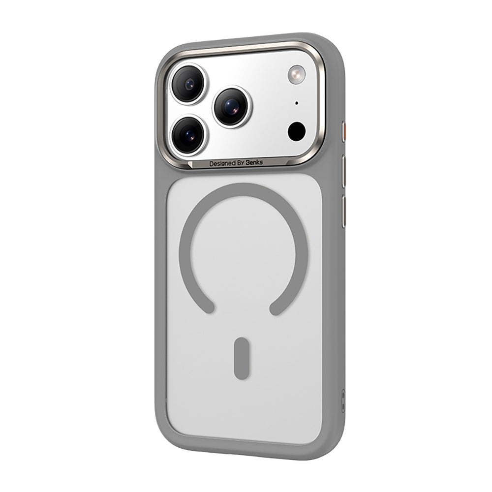 Apple iPhone 17 Pro Kılıf M-Safe Şarj Özellikli Benks Mist C-Magnet Kapak Siyah