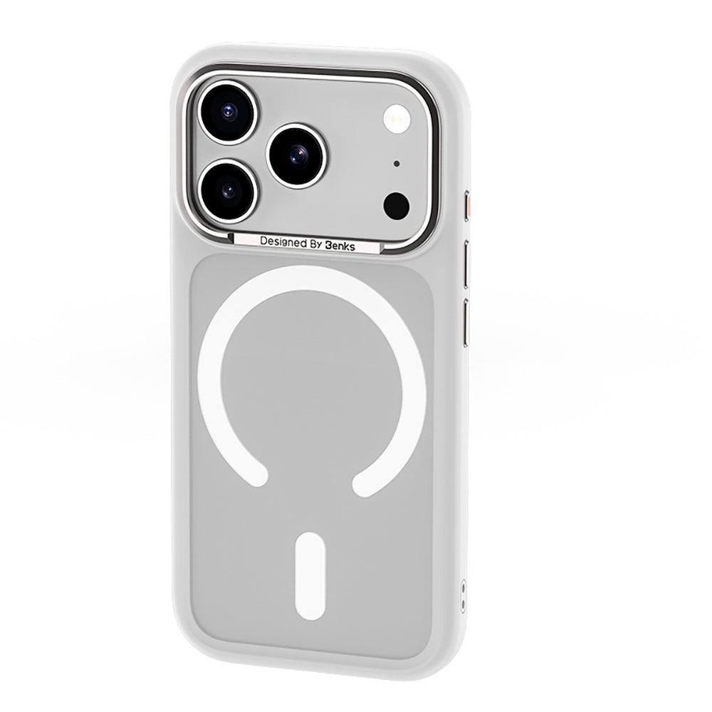 Apple iPhone 17 Pro Kılıf M-Safe Şarj Özellikli Benks Mist C-Magnet Kapak Siyah