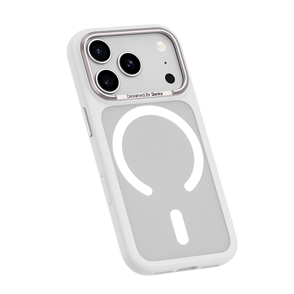 Apple iPhone 17 Pro Kılıf M-Safe Şarj Özellikli Benks Mist C-Magnet Kapak Siyah