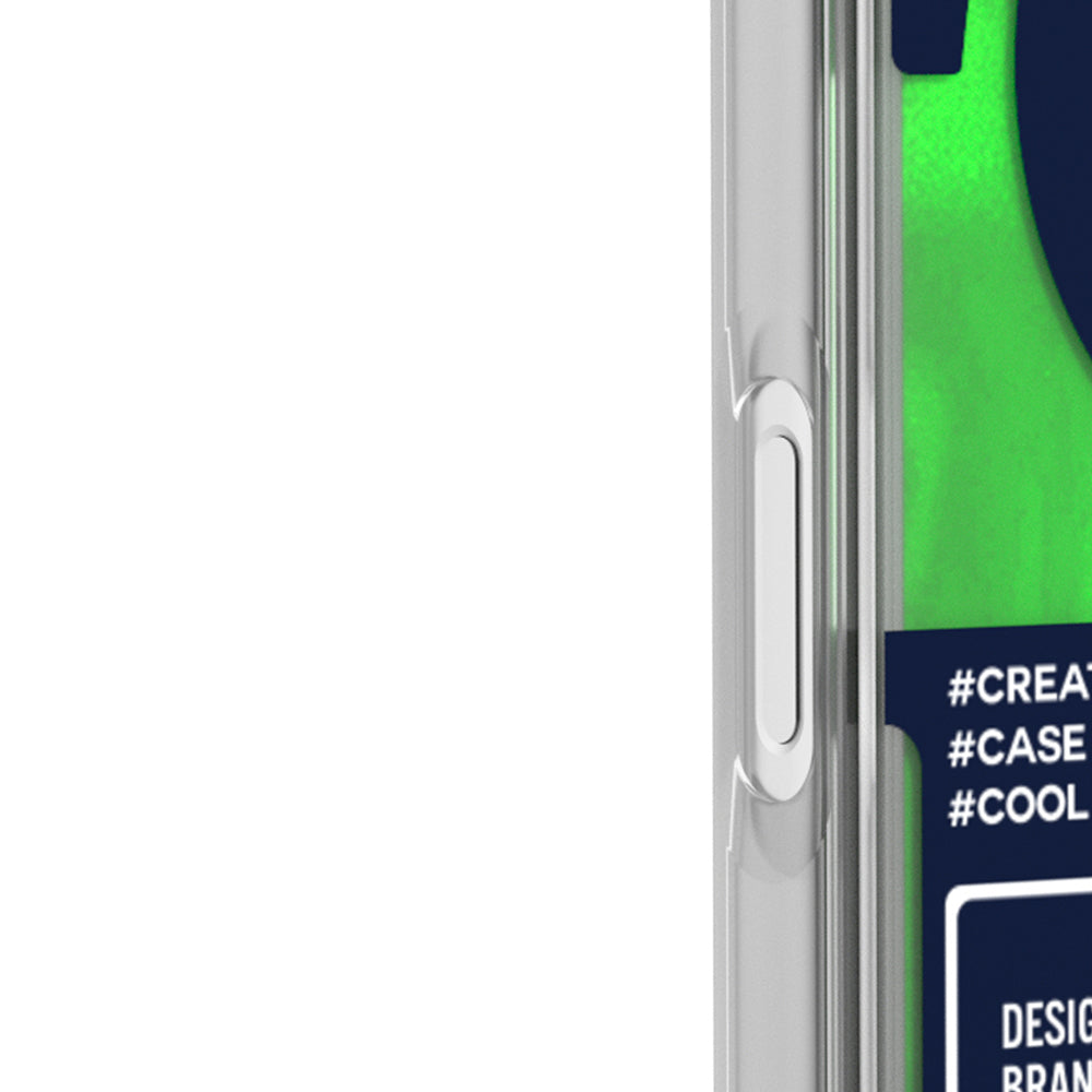 Apple iPhone 17 Pro Kılıf M-safe Şarj Özellikli Parlak Kumlu Sıvılı Tasarımlı Galaxy Fantasy Serisi Kapak Mavi