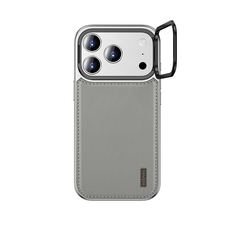 Apple iPhone 17 Pro Kılıf M-safe Şarj Özellikli Standlı Leto Kapak Siyah