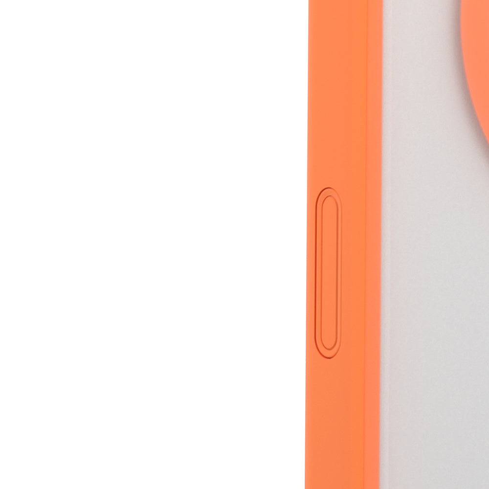 Apple iPhone 17 Pro Kılıf M-safe Şarj Özellikli Youngkit Clear Serisi Kapak Turuncu