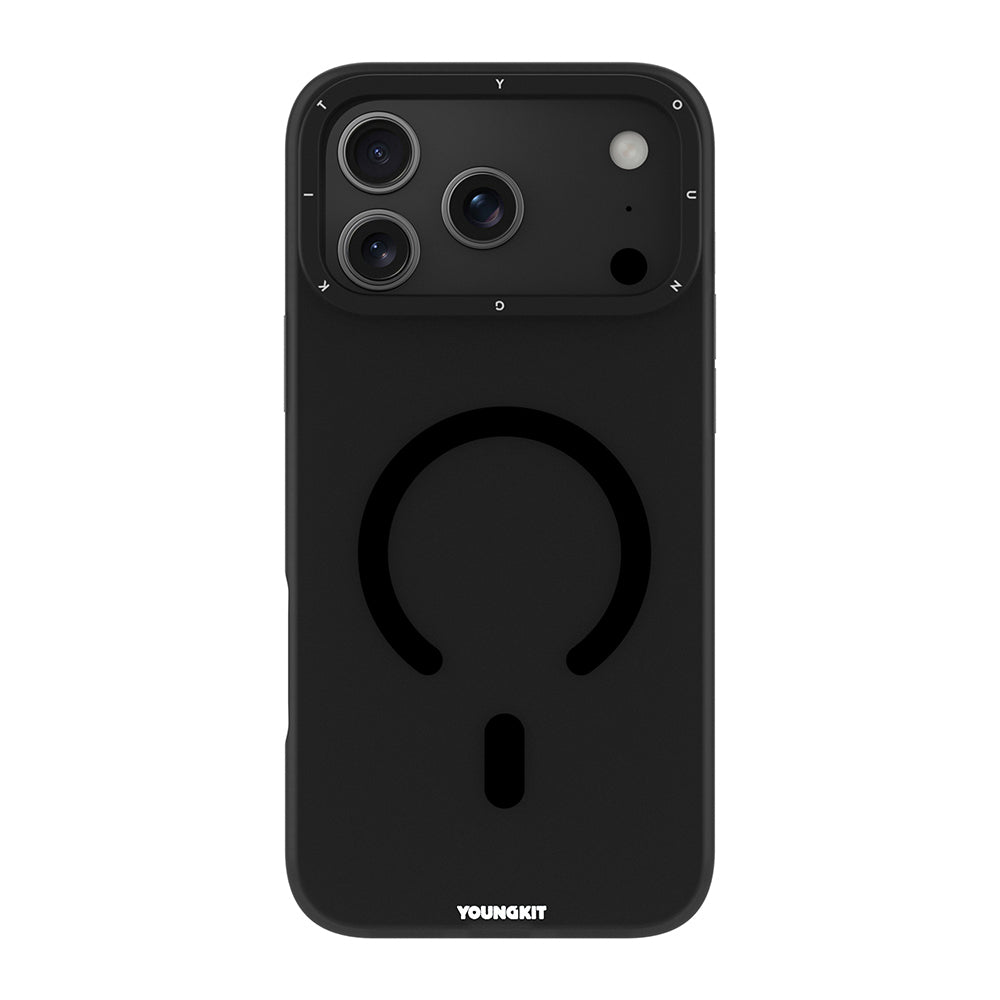 Apple iPhone 17 Pro Kılıf M-safe Şarj Özellikli Youngkit Hidden Sand Serisi Kapak Mavi