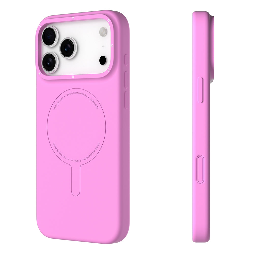 Apple iPhone 17 Pro Kılıf M-Safe Şarj Özellikli Youngkit Morandi Serisi Kapak Turuncu