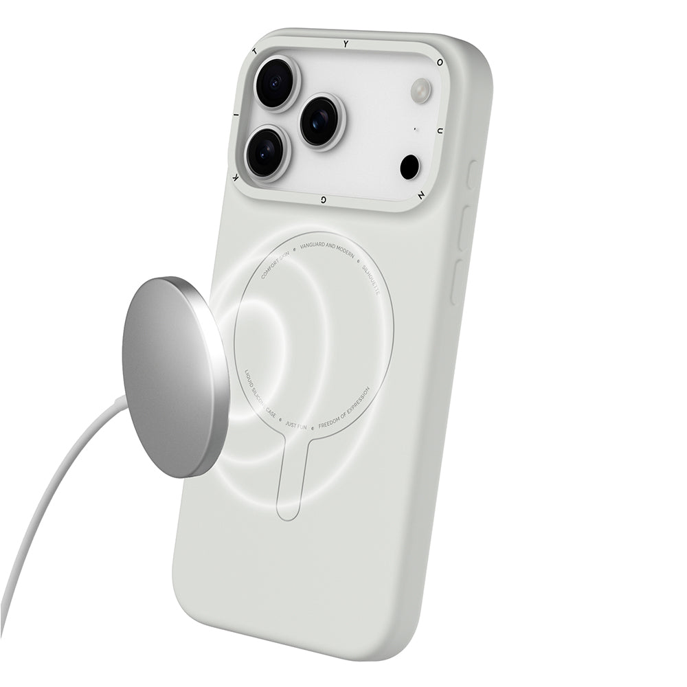 Apple iPhone 17 Pro Kılıf M-Safe Şarj Özellikli Youngkit Morandi Serisi Kapak Siyah