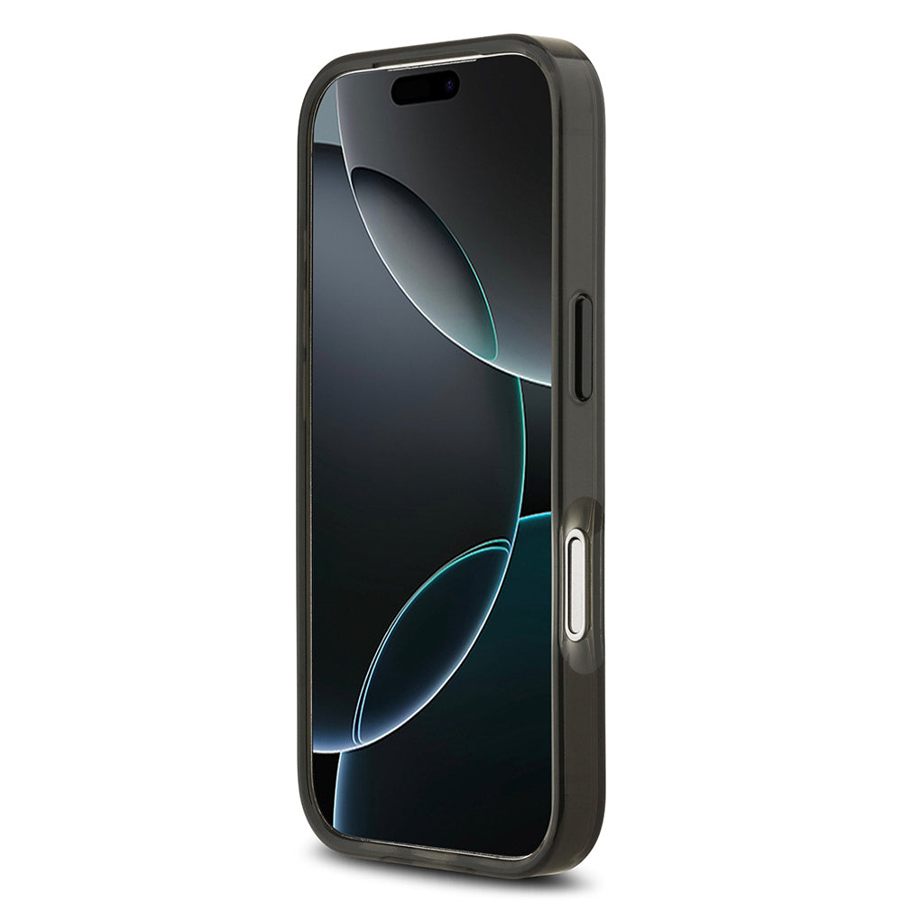 Apple iPhone 17 Pro Kılıf Mercedes Benz Orjinal Lisanslı M-safe Şarj Özellikli Buzlu PC Nostaljik Yıldız Dizayn Kapak Siyah