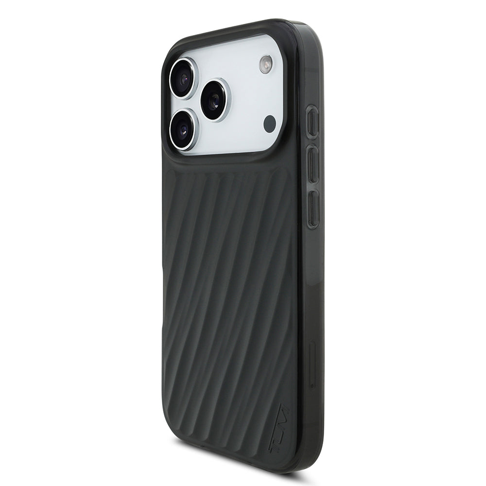 Apple iPhone 17 Pro Kılıf TUMI Orjinal Lisanslı M-safe Şarj Özellikli Transparan Kapak Siyah