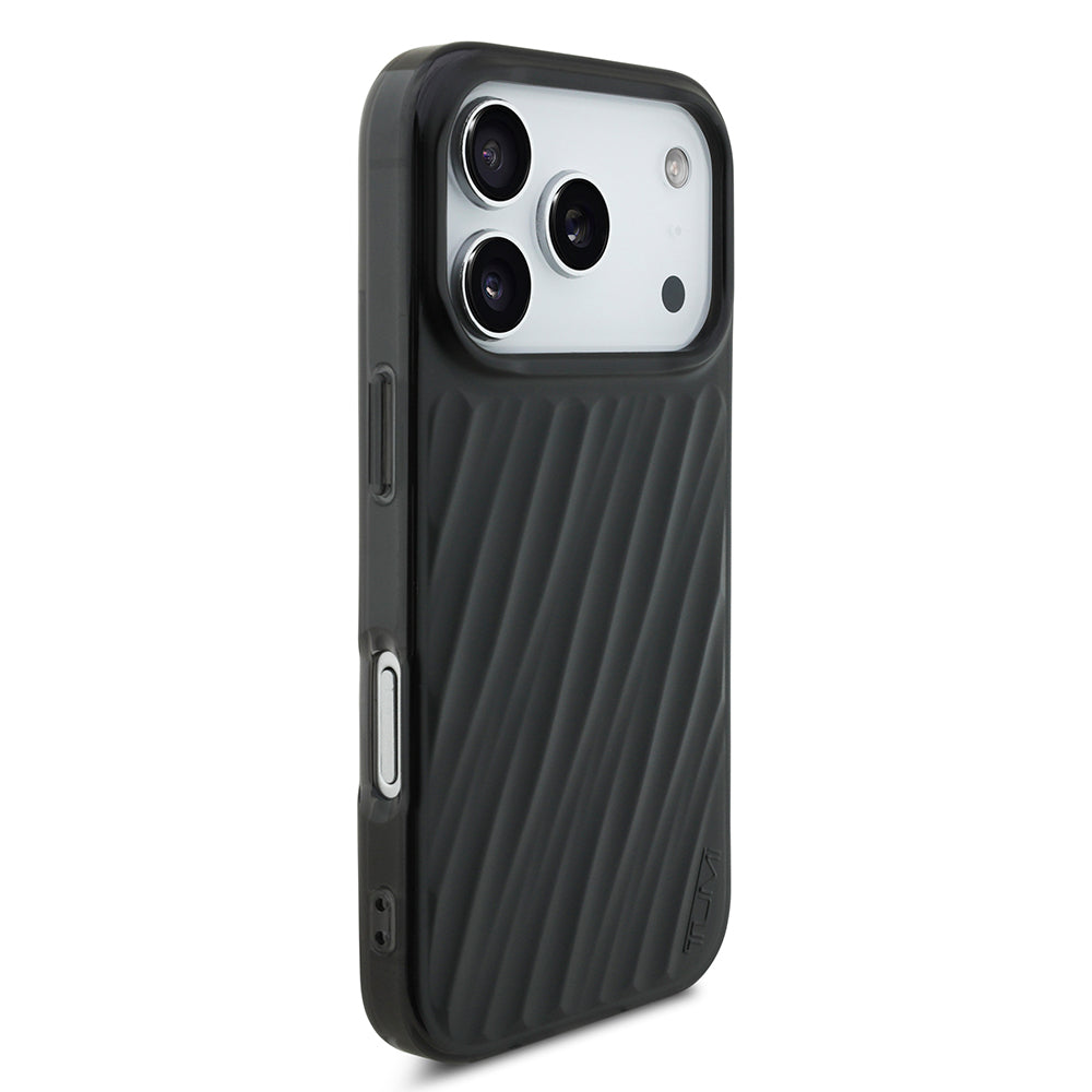 Apple iPhone 17 Pro Kılıf TUMI Orjinal Lisanslı M-safe Şarj Özellikli Transparan Kapak Siyah