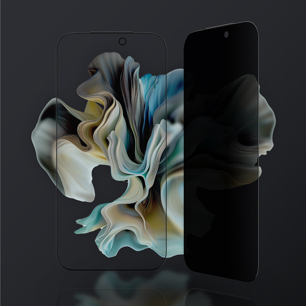 Apple iPhone 17 Pro Max Amazingthing Titan Privacy Parmak İzi Bırakmayan Temperli Cam Ekran Koruyucu Siyah