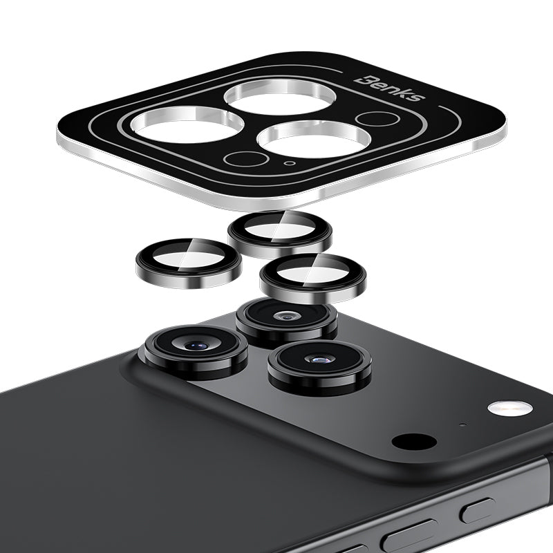 Apple iPhone 17 Pro Max Benks DR Safir Kamera Lens Koruyucu Turuncu