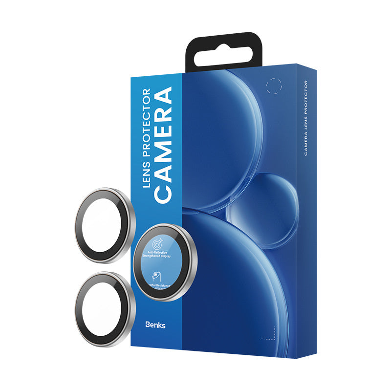 Apple iPhone 17 Pro Max Benks DR Safir Kamera Lens Koruyucu Gümüş