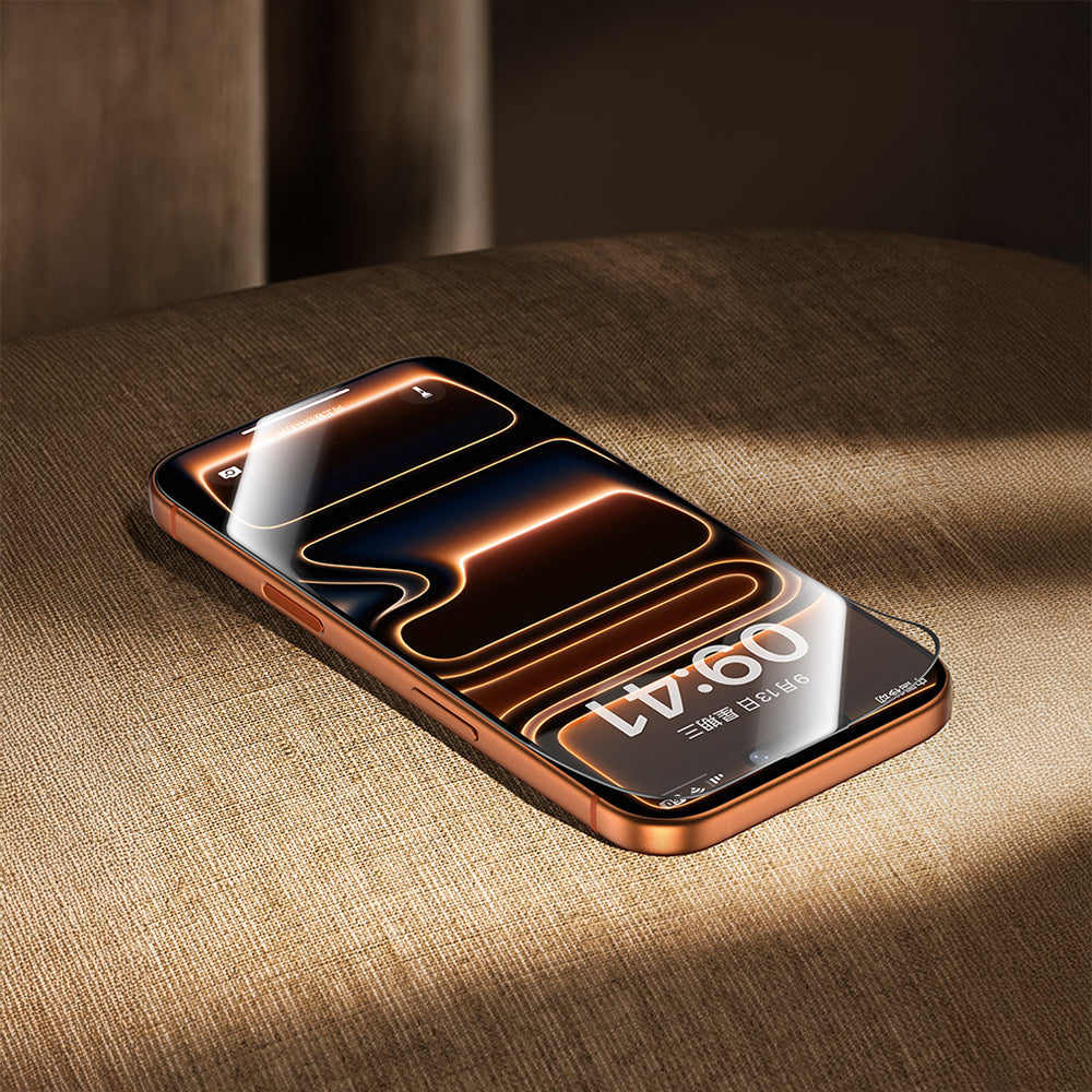 Apple iPhone 17 Pro Max Benks Glass Warrior 2.0 EZFita Safir Cam Ekran Koruyucu + Kolay Uygulama Aparatı Şeffaf