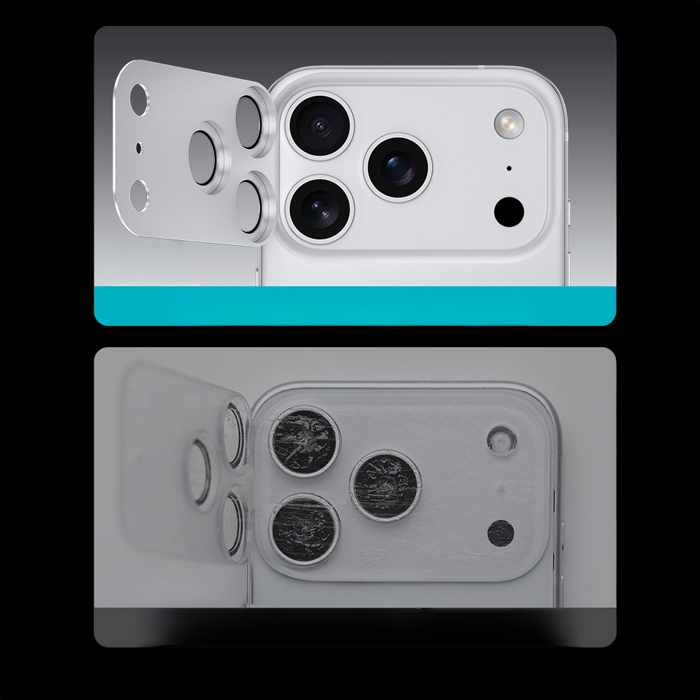 Apple iPhone 17 Pro Max Benks Glass Warrior Anti Reflective Metal Kamera Lens Koruyucu Mavi