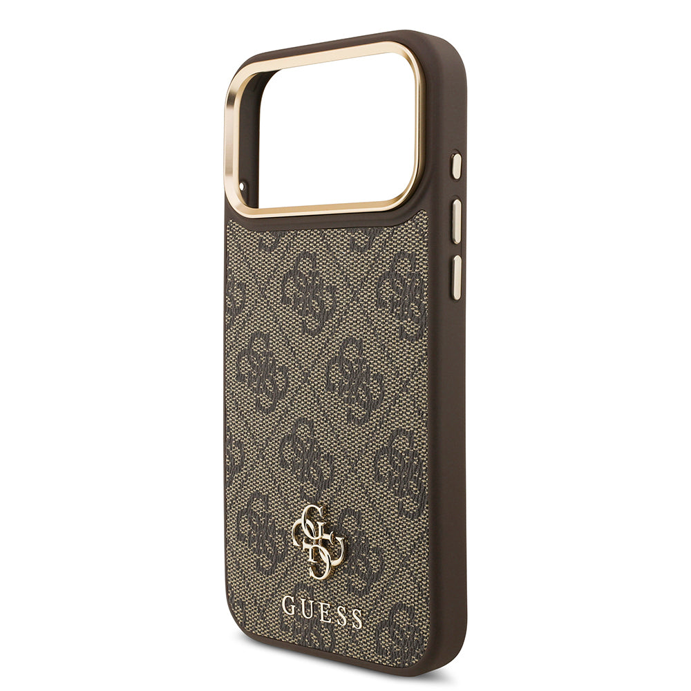 Apple iPhone 17 Pro Max Guess Orjinal Lisanslı 4G ve Yazı Logolu Kılıf + Ekran Koruyucu + Lens Koruyucu 3in1 Aksesuar Seti Siyah