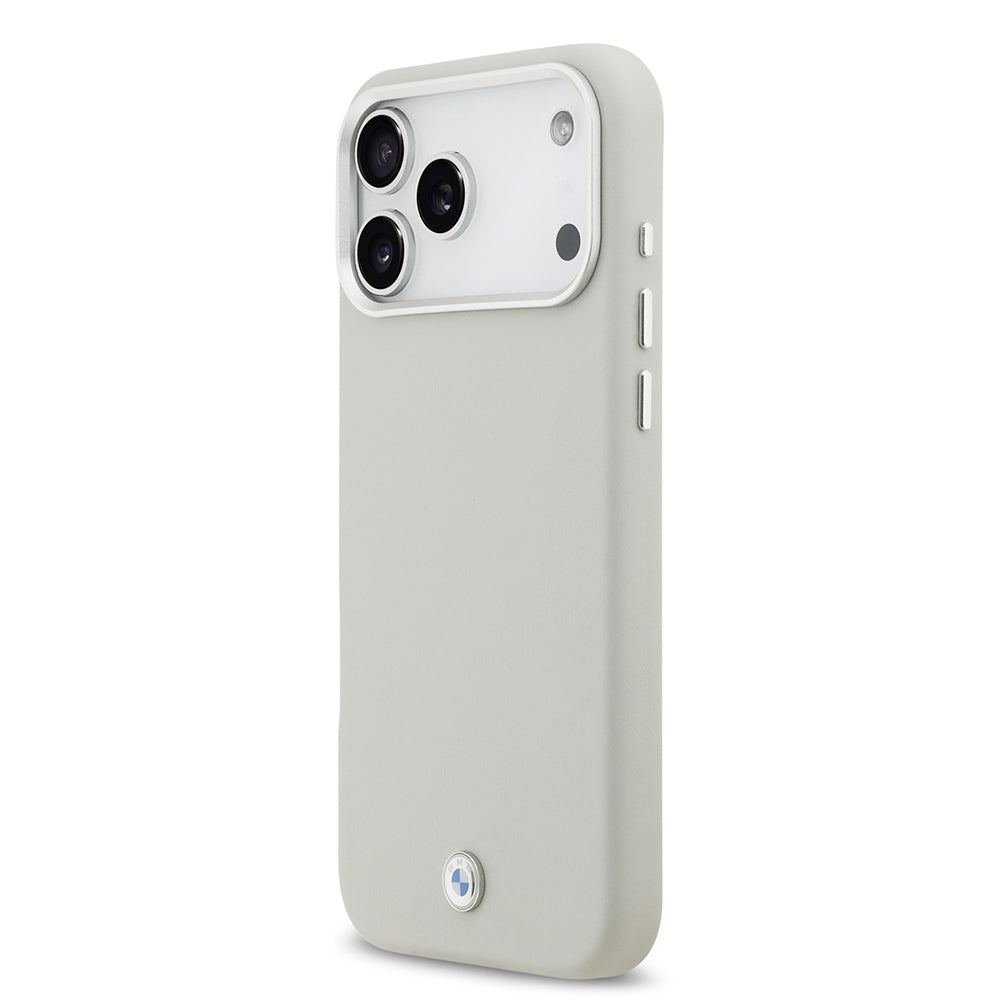 Apple iPhone 17 Pro Max Kılıf BMW Orjinal Lisanslı M-safe Şarj Özellikli Metal Logolu Tam Kaplama Deri Kapak Kırmızı