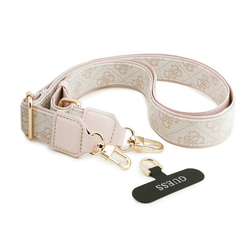 Apple iPhone 17 Pro Max Kılıf Guess Orjinal Lisanslı 4G Büyük Metal Logolu Kalın Askılı Kapak Kahverengi