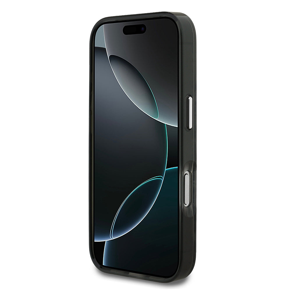 Apple iPhone 17 Pro Max Kılıf Karl Lagerfeld Orjinal Lisanslı IML Baskılı Choupette Heads Kapak Siyah