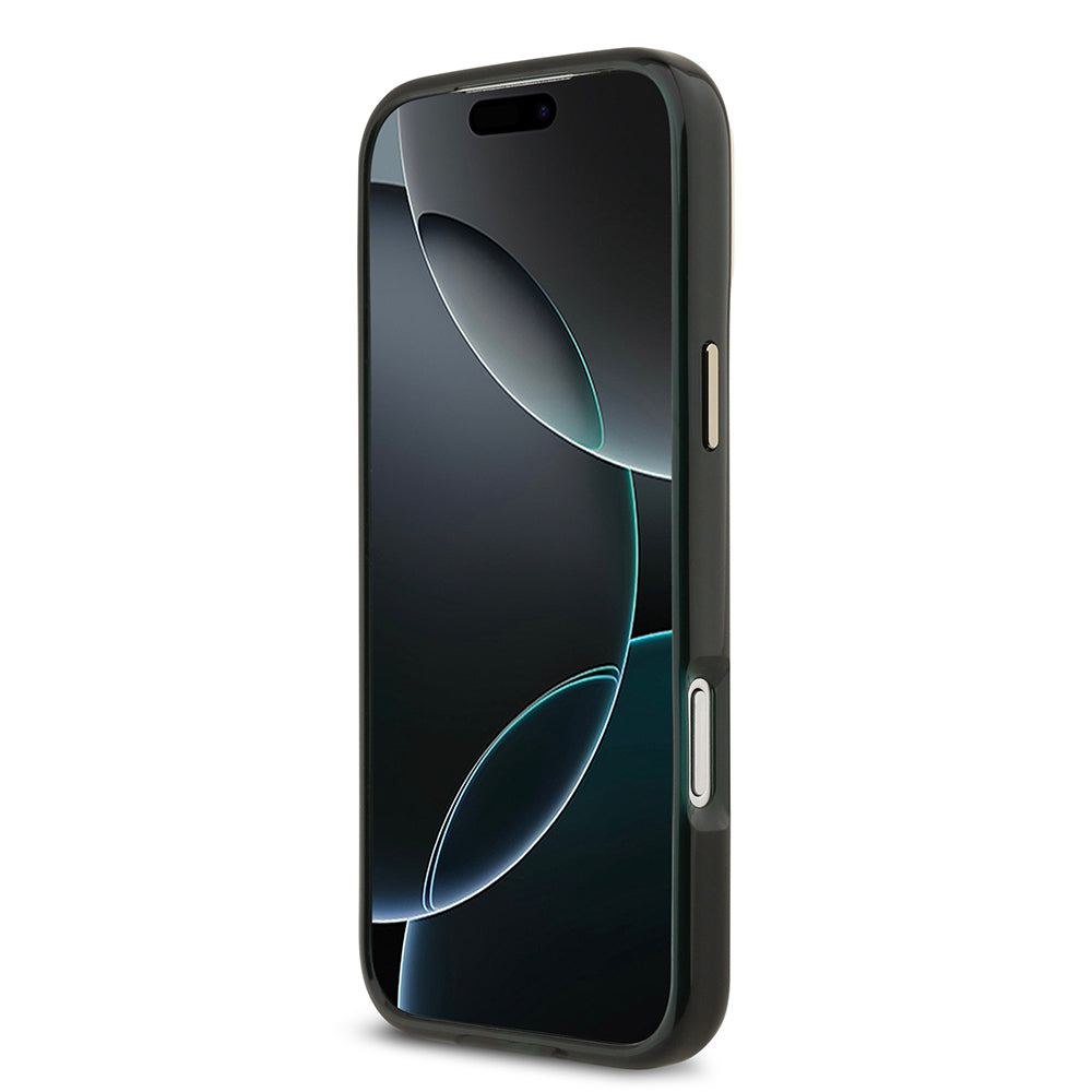 Apple iPhone 17 Pro Max Kılıf Lacoste Orjinal Lisanslı M-safe Şarj Özellikli Gold Timsah Logolu Buzlu Kapak Yeşil