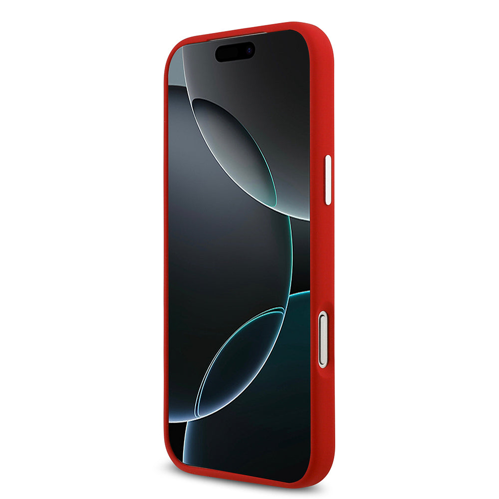 Apple iPhone 17 Pro Max Kılıf Lacoste Orjinal Lisanslı M-safe Şarj Özellikli İkonik Logolu Metal Kamera Çerçeveli Silikon Kapak Yeşil