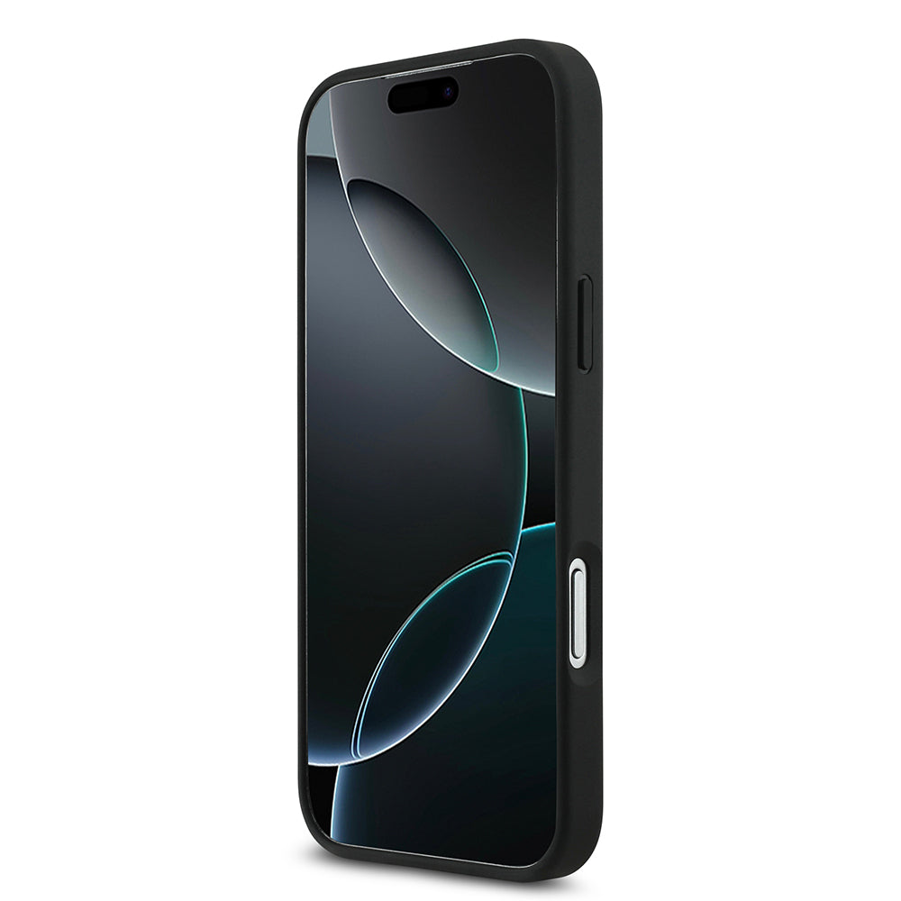 Apple iPhone 17 Pro Max Kılıf Lacoste Orjinal Lisanslı M-safe Şarj Özellikli PU Pike Desenli Metal Logolu Kartlıklı Kapak Bej