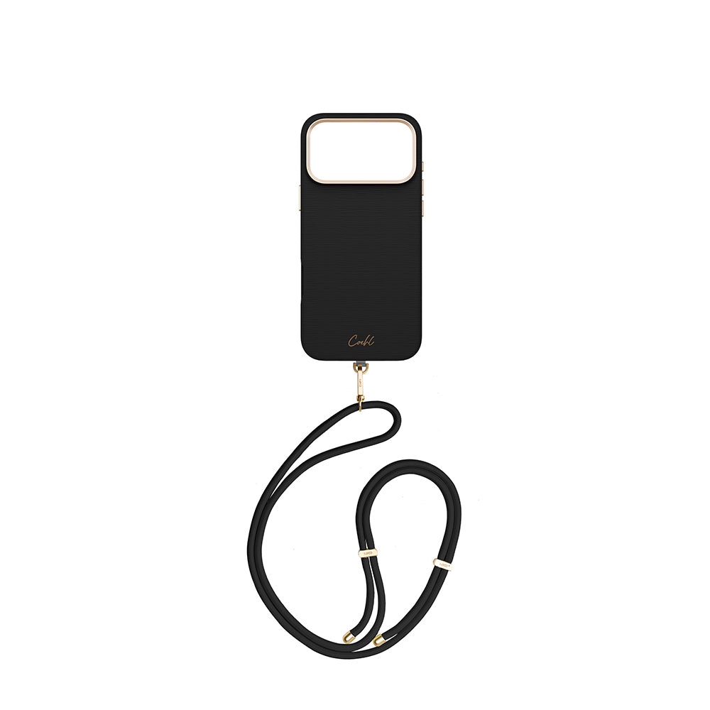 Apple iPhone 17 Pro Max Kılıf M-safe Şarj Özellikli Askı İpli Coehl Mirelle Kapak Kahverengi