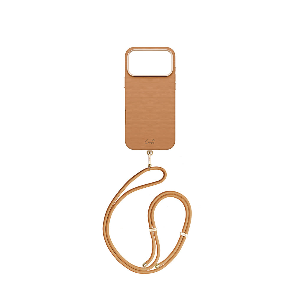 Apple iPhone 17 Pro Max Kılıf M-safe Şarj Özellikli Askı İpli Coehl Mirelle Kapak Pembe