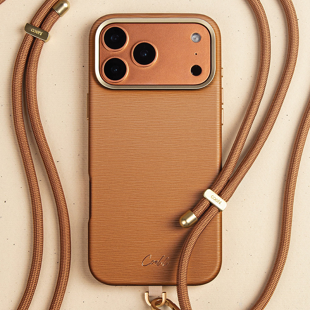 Apple iPhone 17 Pro Max Kılıf M-safe Şarj Özellikli Askı İpli Coehl Mirelle Kapak Pembe