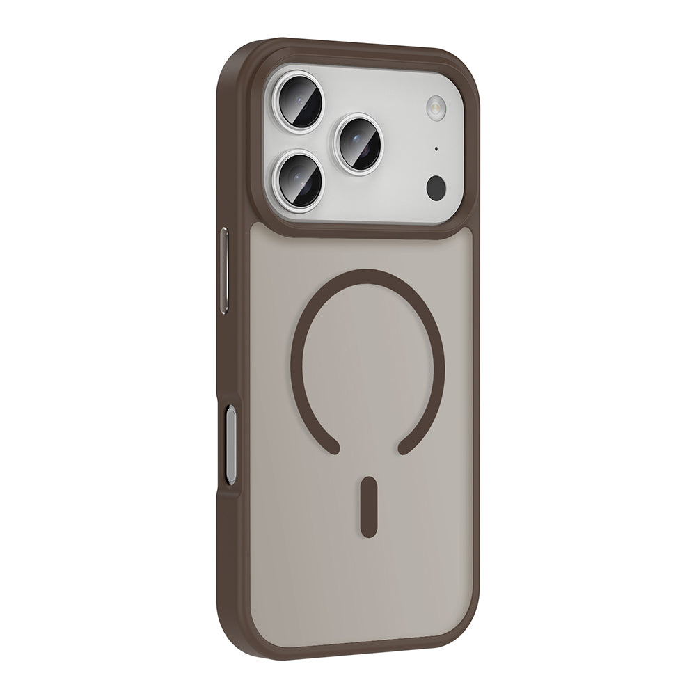 Apple iPhone 17 Pro Max Kılıf M-safe Şarj Özellikli Mat Arka Yüzey Zore Sio Kapak Lacivert