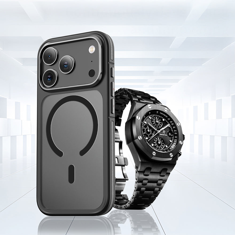 Apple iPhone 17 Pro Max Kılıf M-safe Şarj Özellikli Mat Görünümlü Wlons Vevo Kapak Turuncu