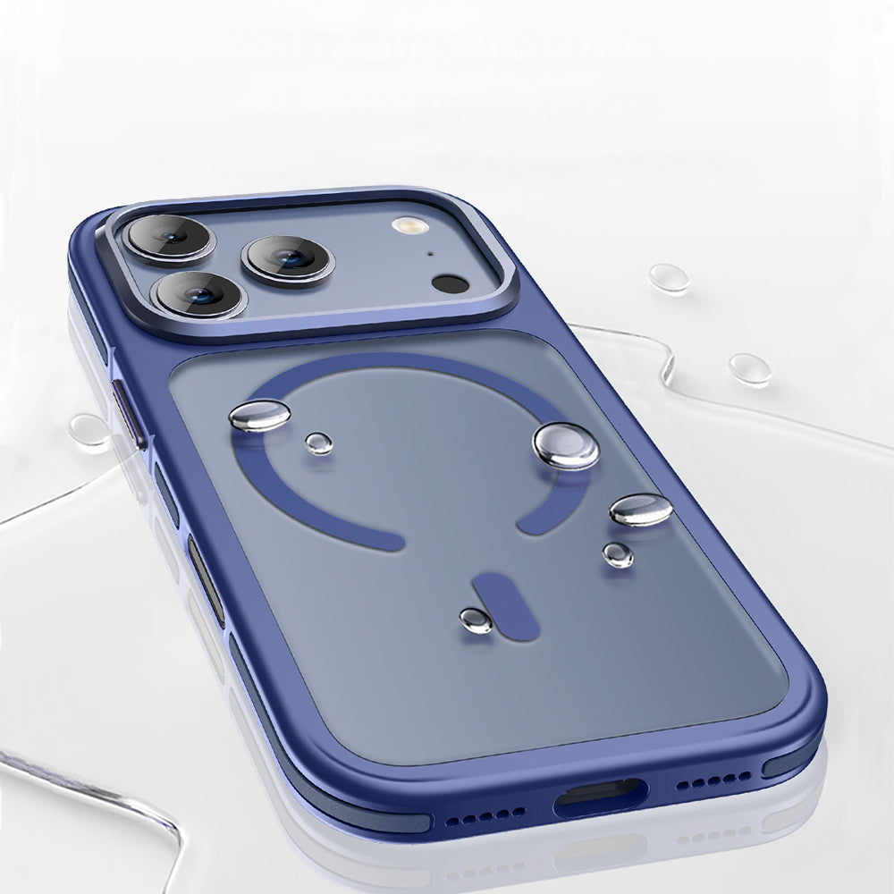 Apple iPhone 17 Pro Max Kılıf M-safe Şarj Özellikli Mat Görünümlü Wlons Vevo Kapak Siyah