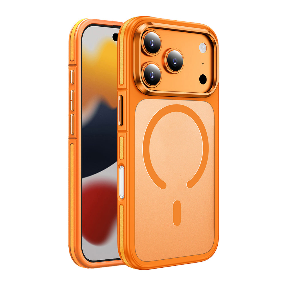 Apple iPhone 17 Pro Max Kılıf M-safe Şarj Özellikli Mat Görünümlü Wlons Vevo Kapak Siyah