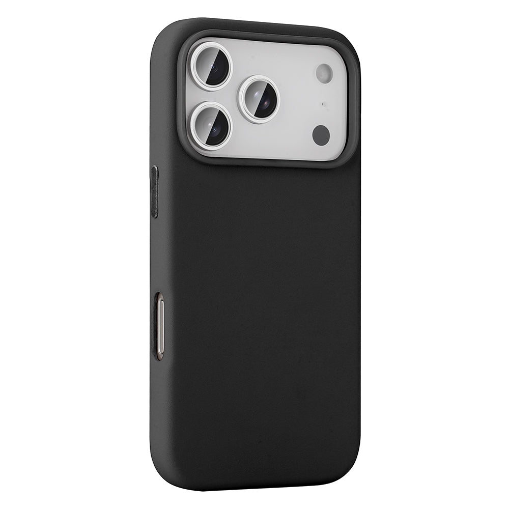 Apple iPhone 17 Pro Max Kılıf M-safe Şarj Özellikli PU Deri Görünümlü Zore Kupra Kapak Turuncu