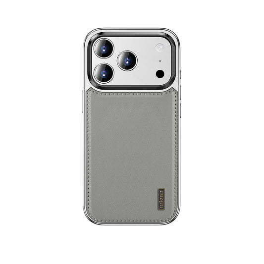 Apple iPhone 17 Pro Max Kılıf M-safe Şarj Özellikli Standlı Leto Kapak Gri