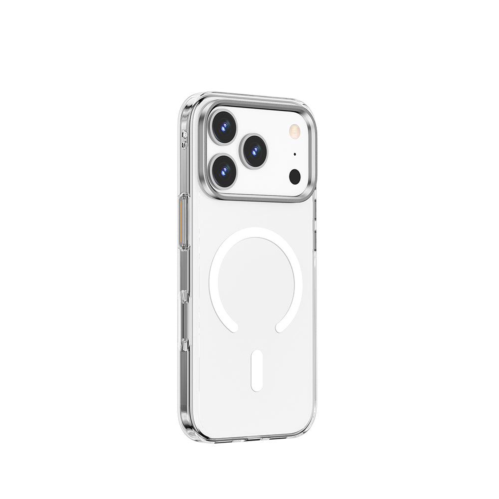 Apple iPhone 17 Pro Max Kılıf M-safe Şarj Özellikli Wiwu YXK-208 Invisible Ultra Sert PC Kapak Şeffaf