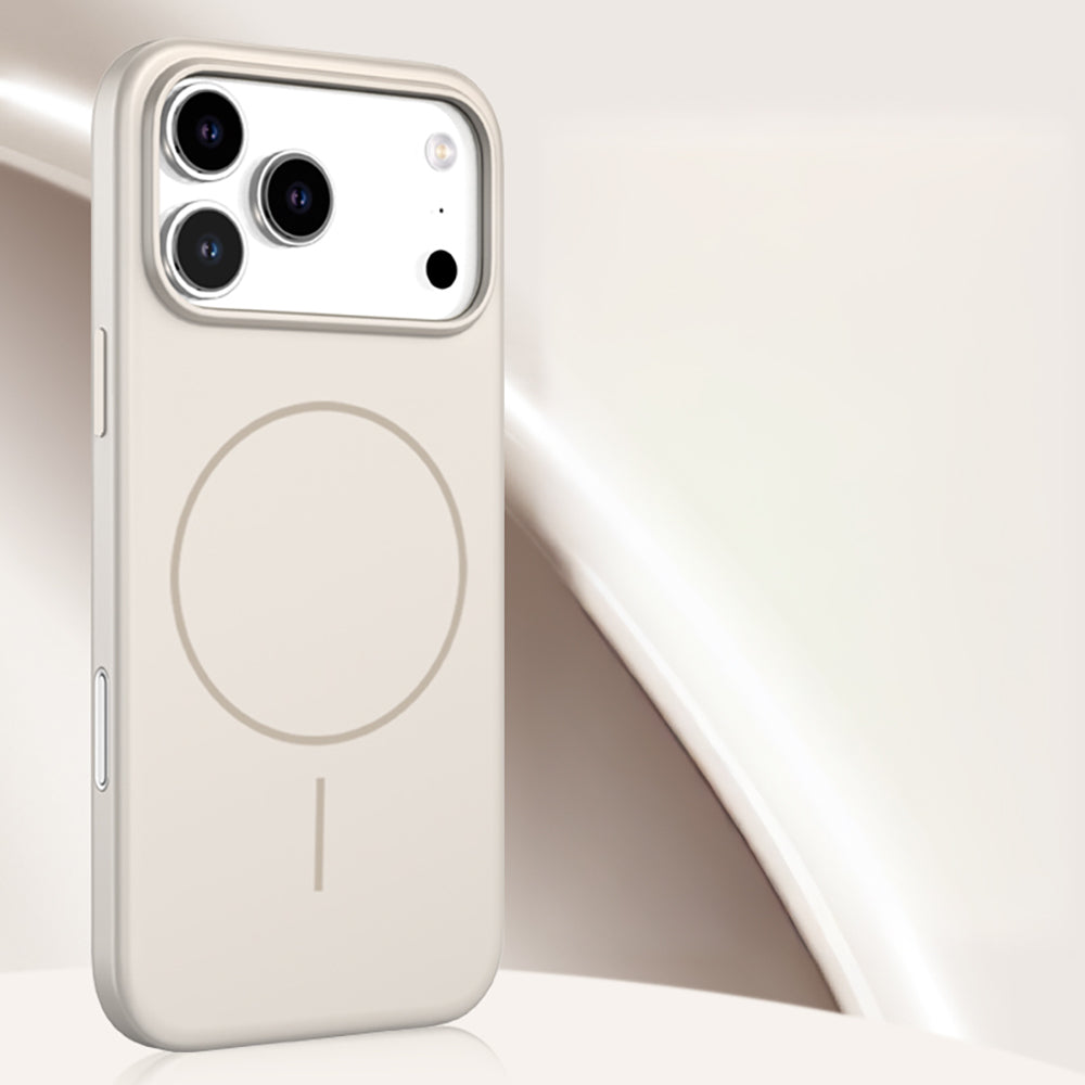 Apple iPhone 17 Pro Max Kılıf M-safe Şarj Özellikli Wlons Liza Kapak Koyu Yeşil