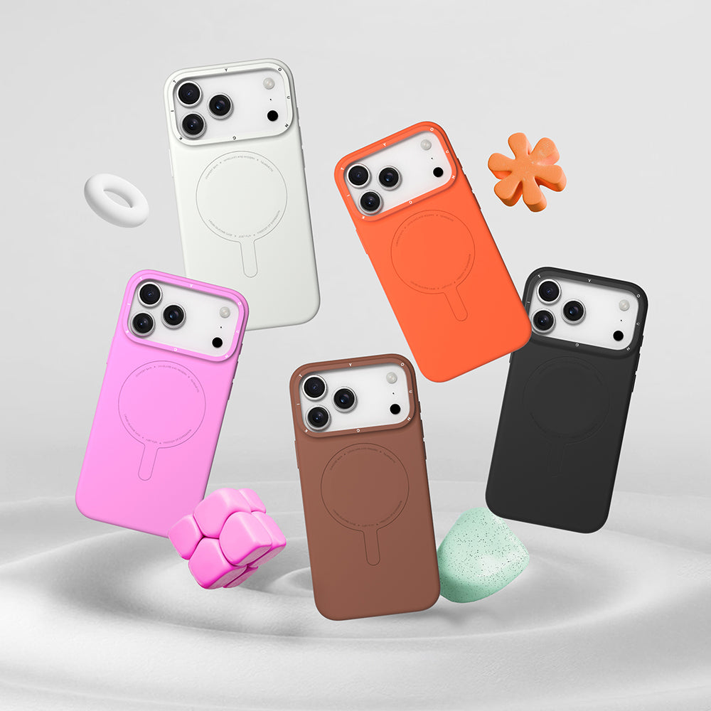 Apple iPhone 17 Pro Max Kılıf M-Safe Şarj Özellikli Youngkit Morandi Serisi Kapak Pembe