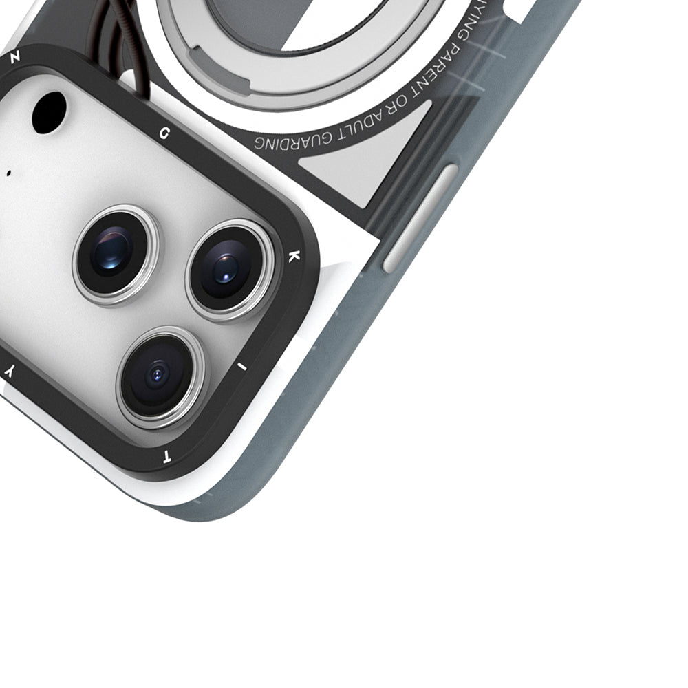 Apple iPhone 17 Pro Max Kılıf M-safe Şarj Özellikli Youngkit Starship Serisi Kapak Turuncu