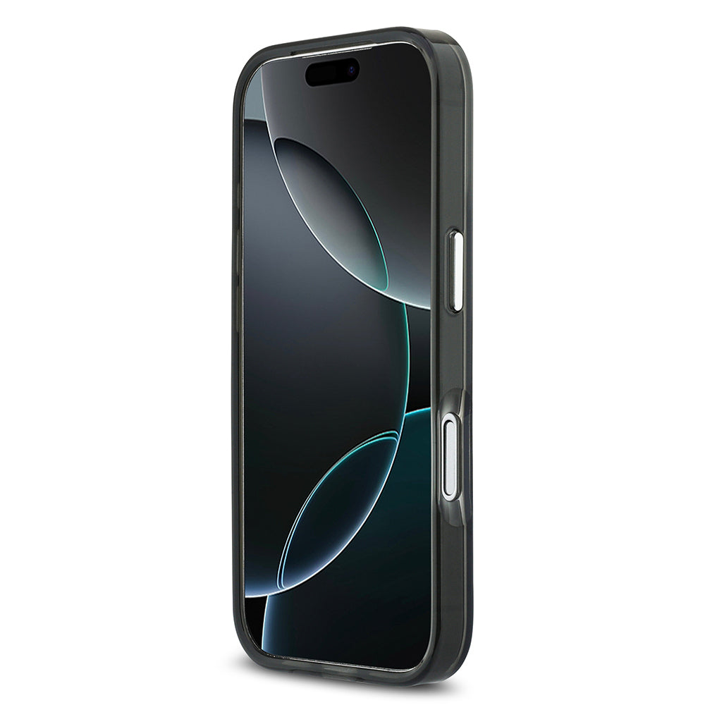 Apple iPhone 17 Pro Max Kılıf Mercedes Benz Orjinal Lisanslı M-safe Şarj Özellikli Çift Katmanlı PC Nostaljik Yıldız Dizayn Kapak Gri