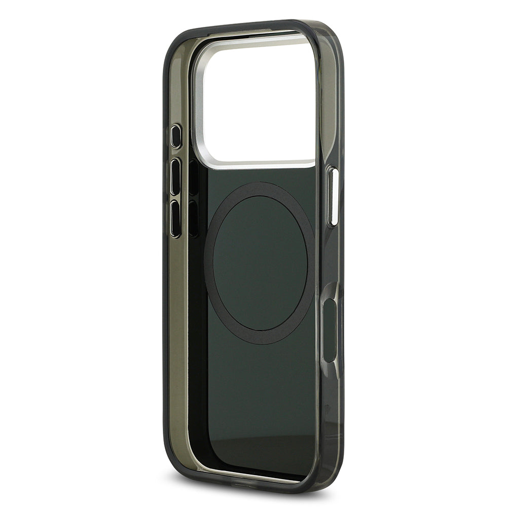 Apple iPhone 17 Pro Max Kılıf Mercedes Benz Orjinal Lisanslı M-safe Şarj Özellikli Çift Katmanlı PC Nostaljik Yıldız Dizayn Kapak Lacivert