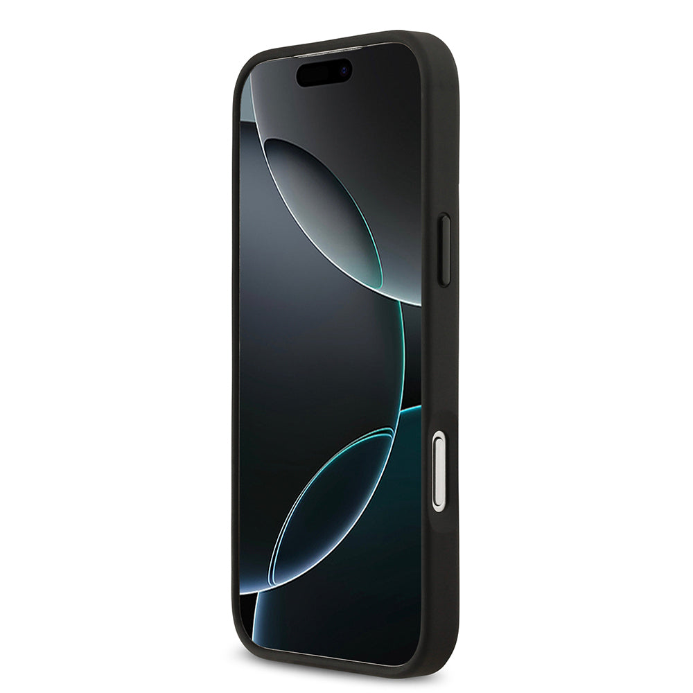 Apple iPhone 17 Pro Max Kılıf TUMI Orjinal Lisanslı Deri Dikey Kartlıklı Kapak Siyah