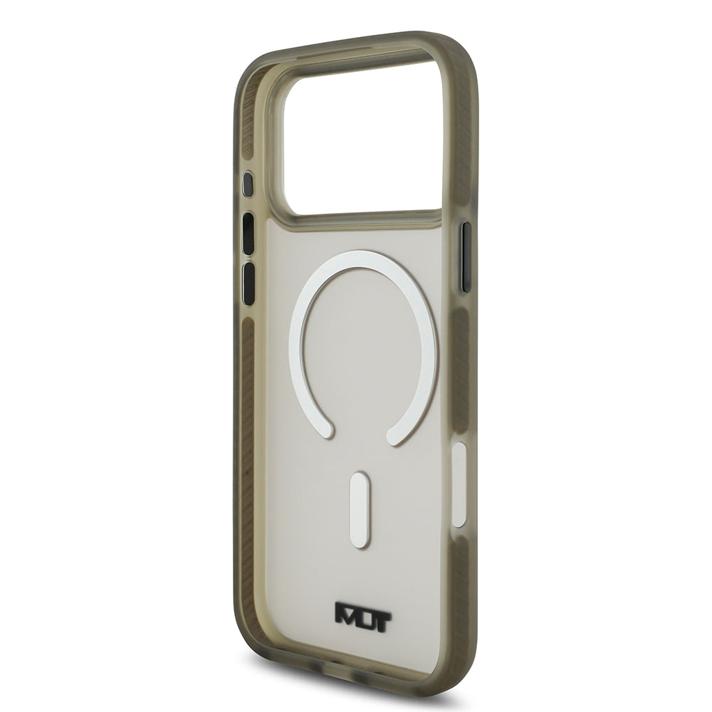 Apple iPhone 17 Pro Max Kılıf TUMI Orjinal Lisanslı M-safe Şarj Özellikli Buzlu Transparan Kapak Siyah