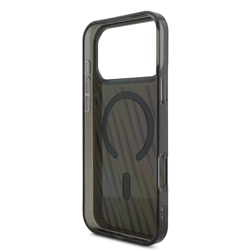 Apple iPhone 17 Pro Max Kılıf TUMI Orjinal Lisanslı M-safe Şarj Özellikli Transparan Kapak Siyah