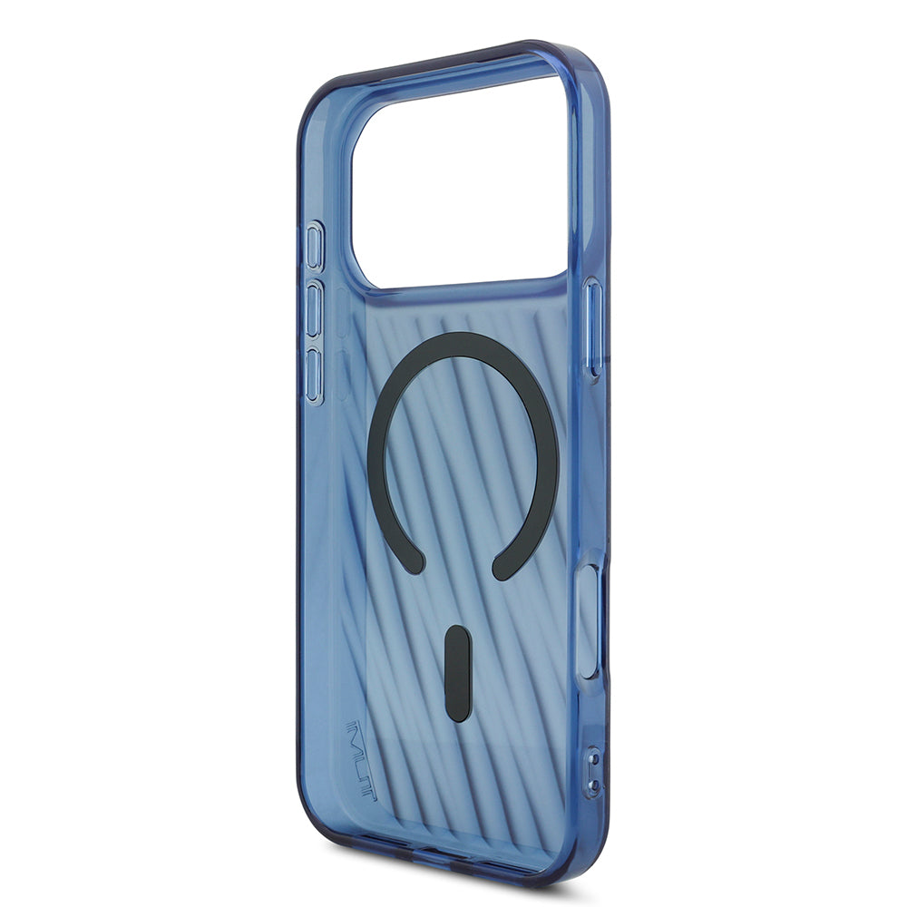 Apple iPhone 17 Pro Max Kılıf TUMI Orjinal Lisanslı M-safe Şarj Özellikli Transparan Kapak Mavi