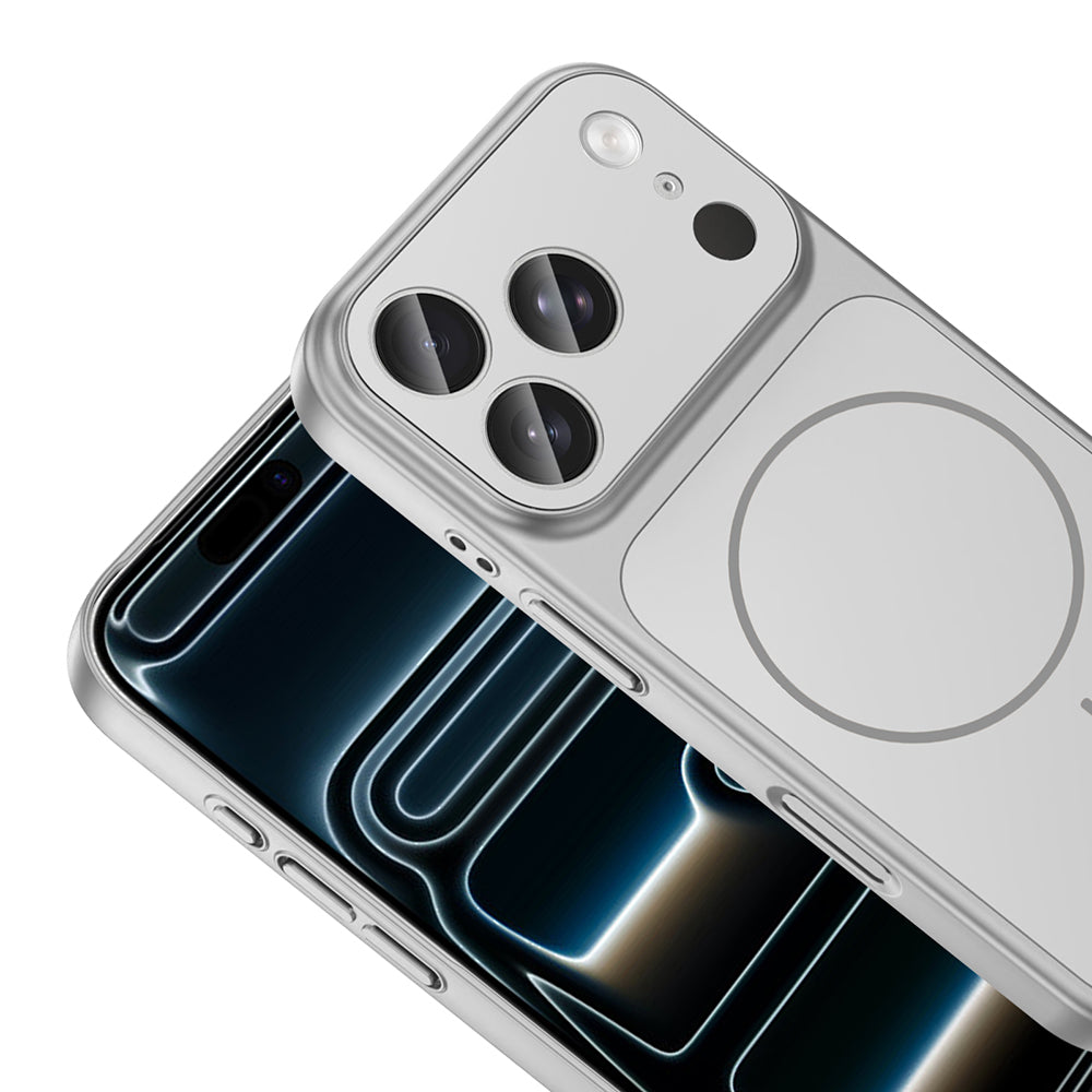 Apple iPhone 17 Pro Max Kılıf Zore M-Safe Şarj Özellikli Kamera Korumalı Formen Kapak Mavi