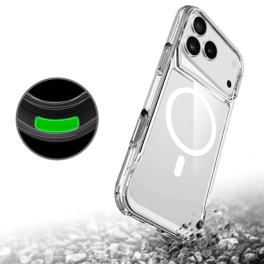 Apple iPhone 17 Pro Max Kılıf Zore M-safe Şarj Özellikli T-Max M-safe Kapak Şeffaf