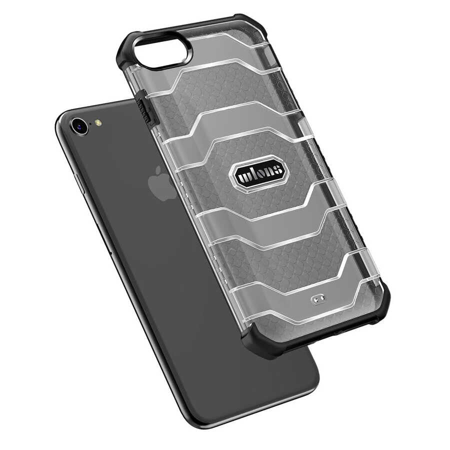 Apple iPhone 7 Kılıf Wlons Mit Kapak Siyah