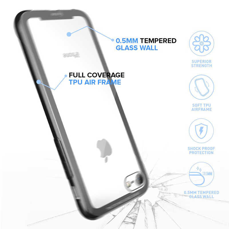 Apple iPhone 7 Kılıf Roar Glassoul Airframe Kapak Kırmızı